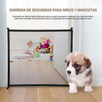 Puerta de Seguridad Plegable para Mascotas y Bebés